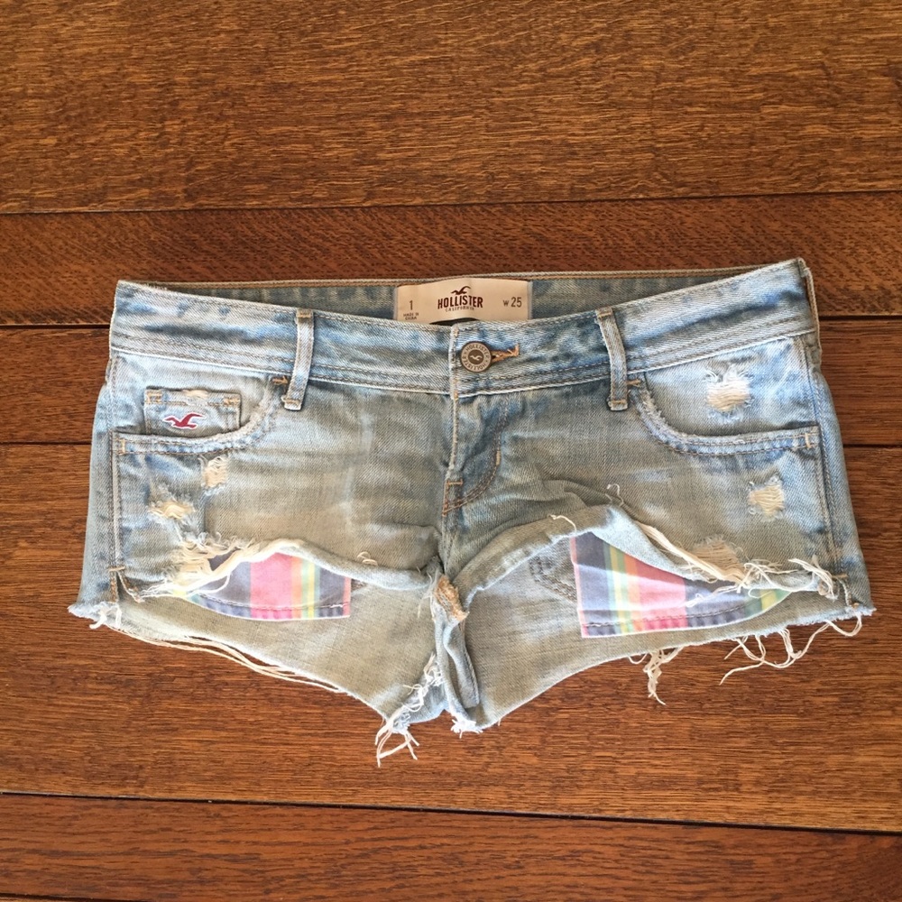 Distressed Hollister Jean Shorts